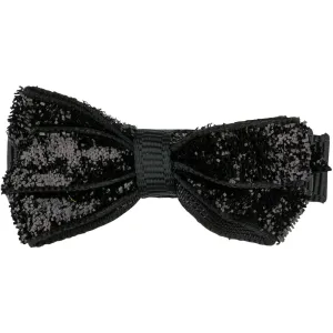 Bow's by St?r Classic Bow - Black Glitter - 4.5 cm
