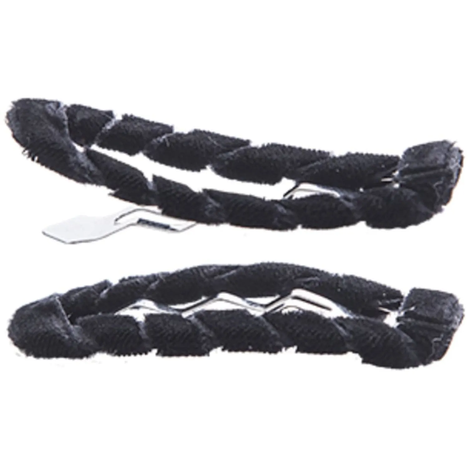 Bow's by St?r Hair Clips - Velvet Black (2 pack)