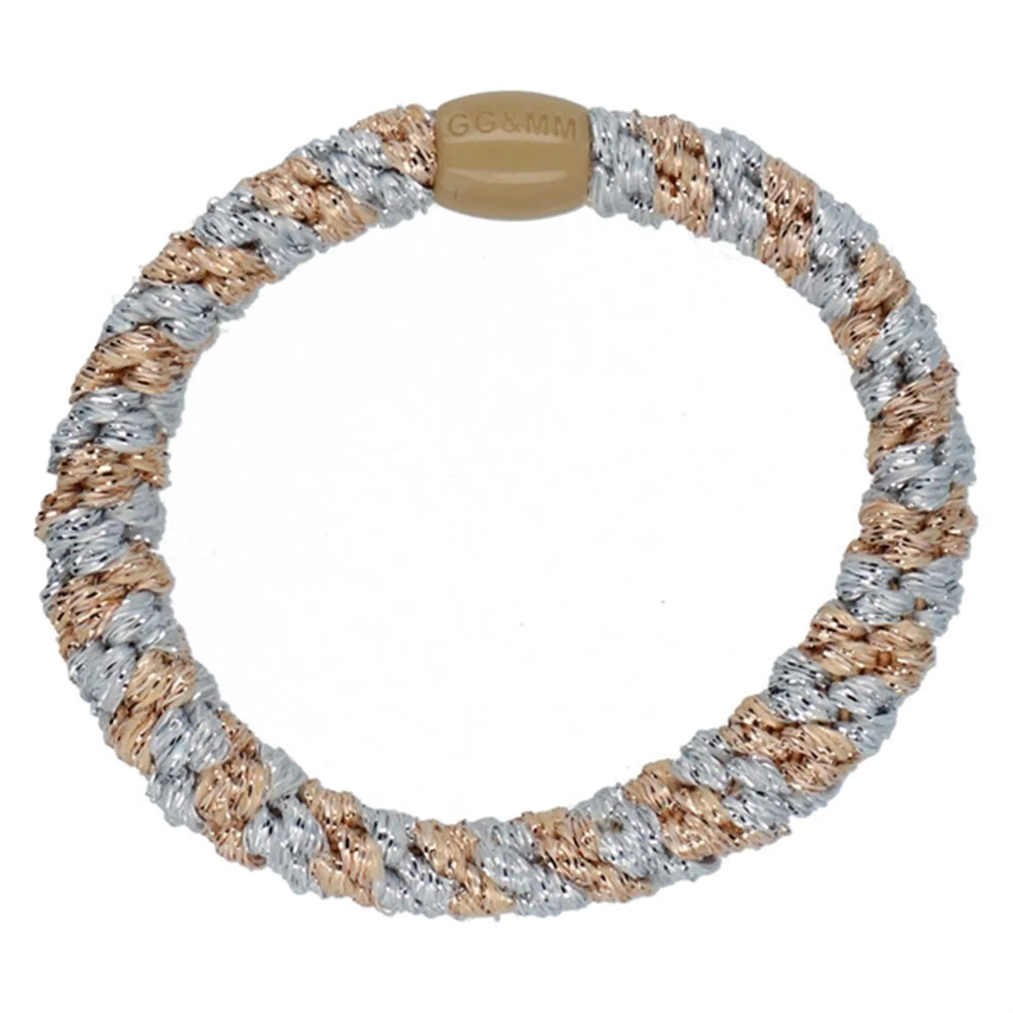 Bow's by Str Hairties Multi Silver/Beige