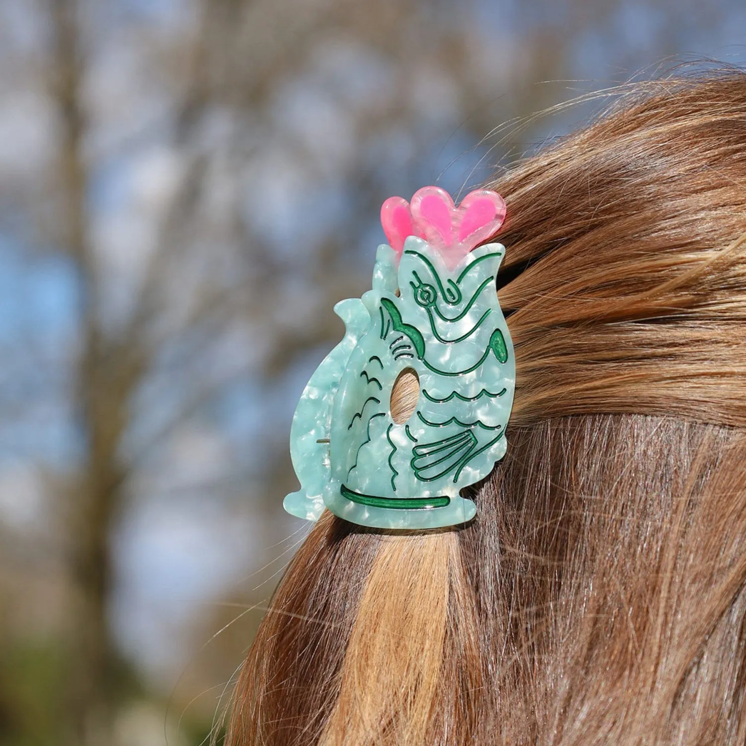 Bow's by St?r Koi Carp Hair Clip - Blue