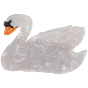 Bow's by St?r Swan Hair Clip - Light Grey