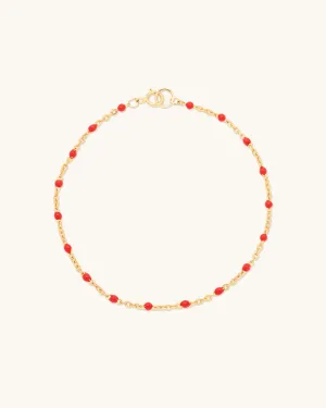 Cherry Candy Chain Bracelet