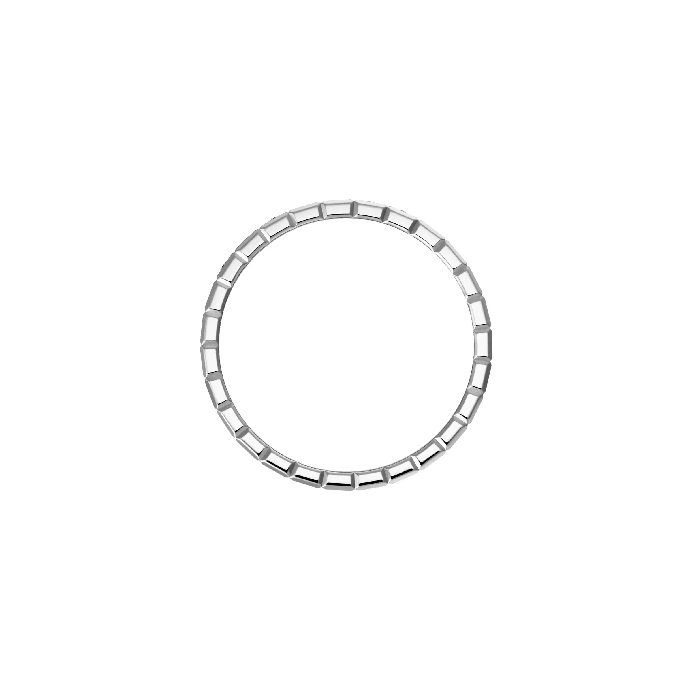 Chopard Ice Cube 18ct White Gold Diamond Half Set Slim Ring