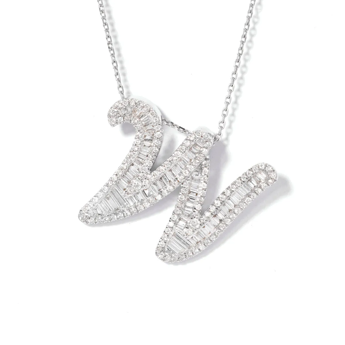 Classic Diamond Baguette Initials