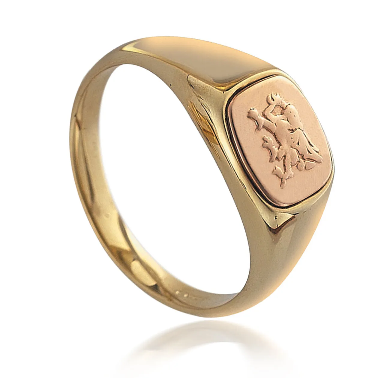 Clogau Welsh Dragon 9ct Yellow Gold Signet Ring