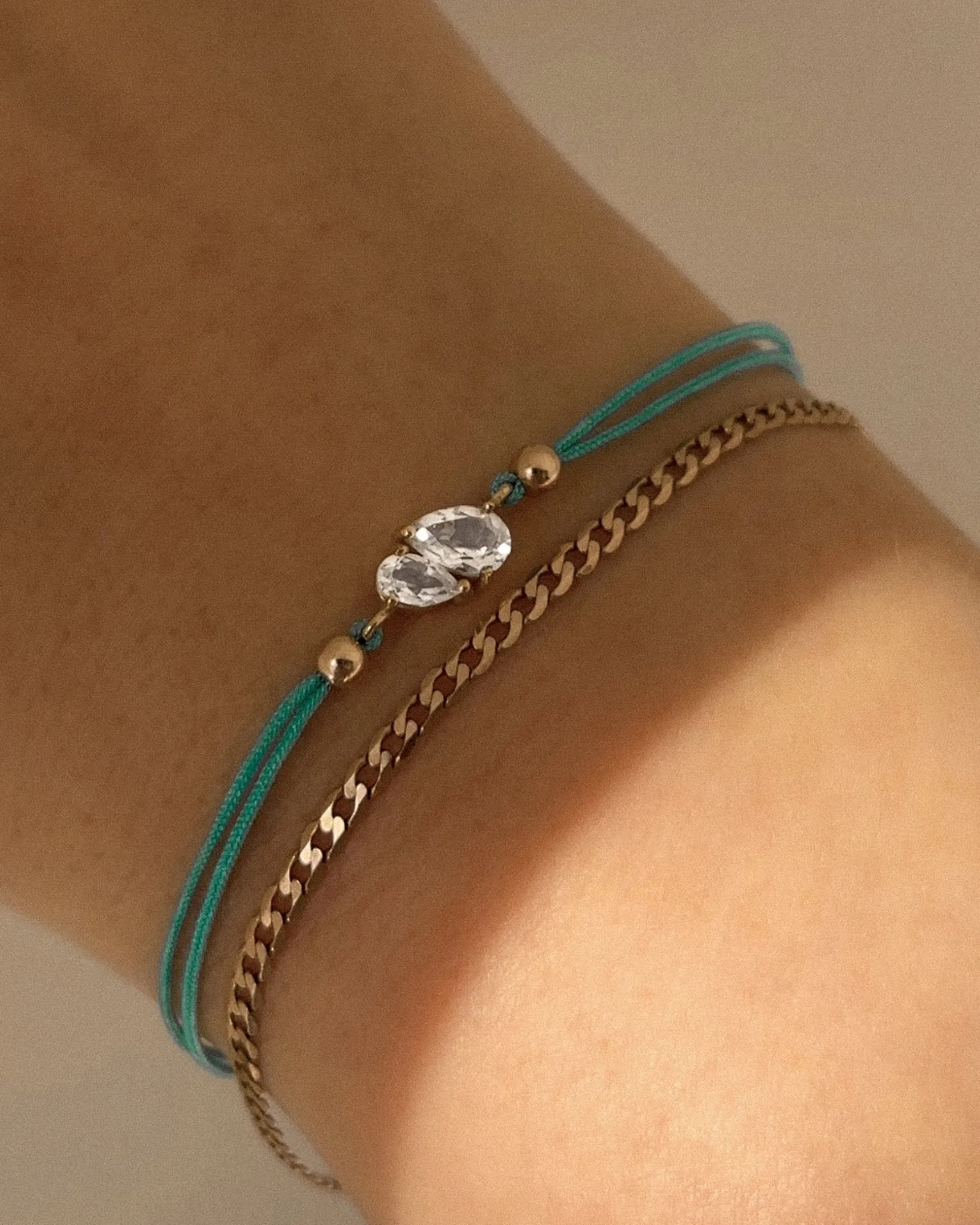 Colored Cord Toi Et Moi Bracelet