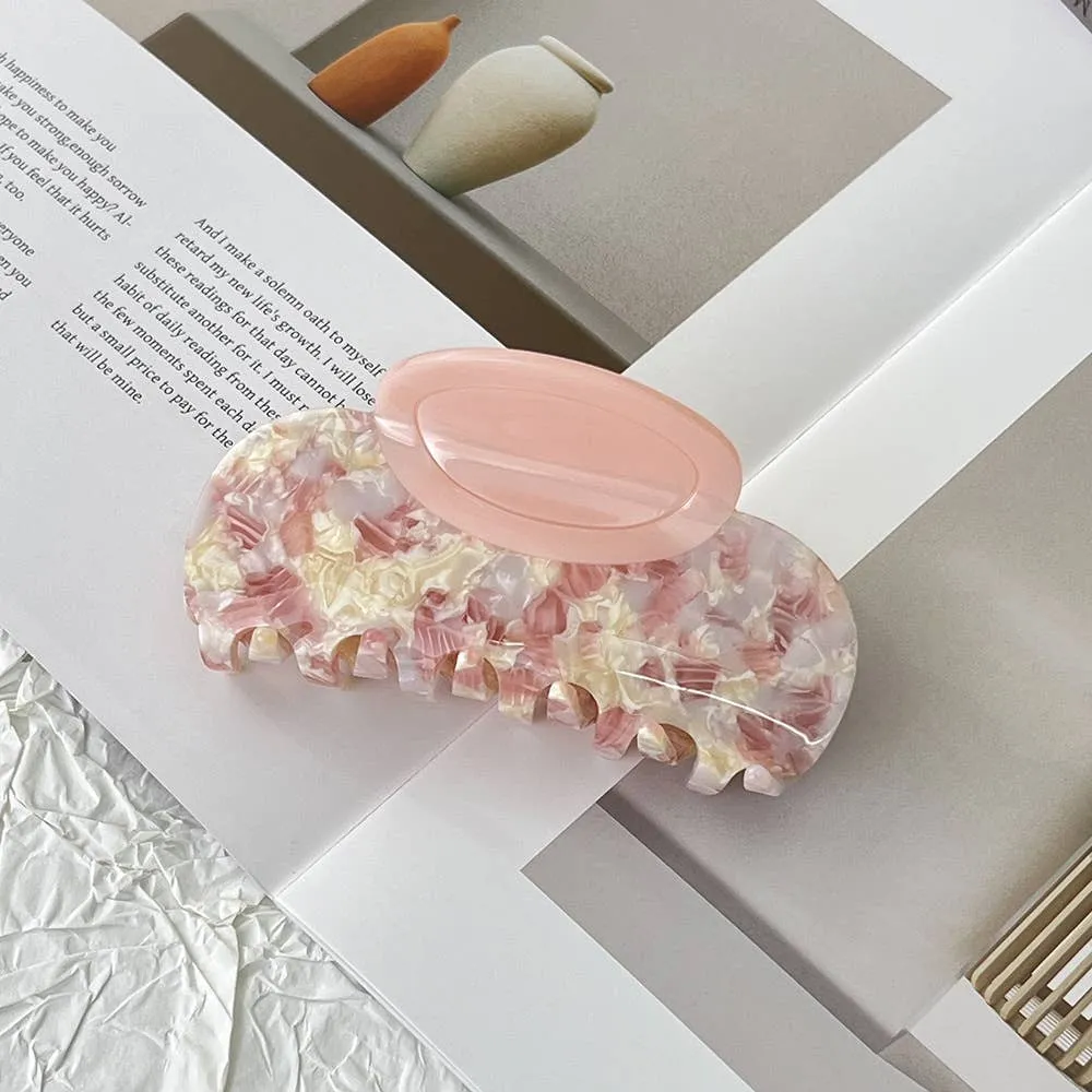 Colorful Textured Hair Claw Clip