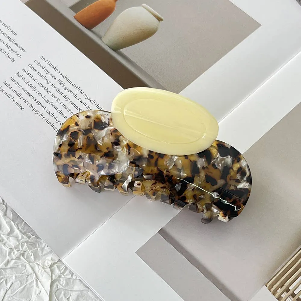 Colorful Textured Hair Claw Clip