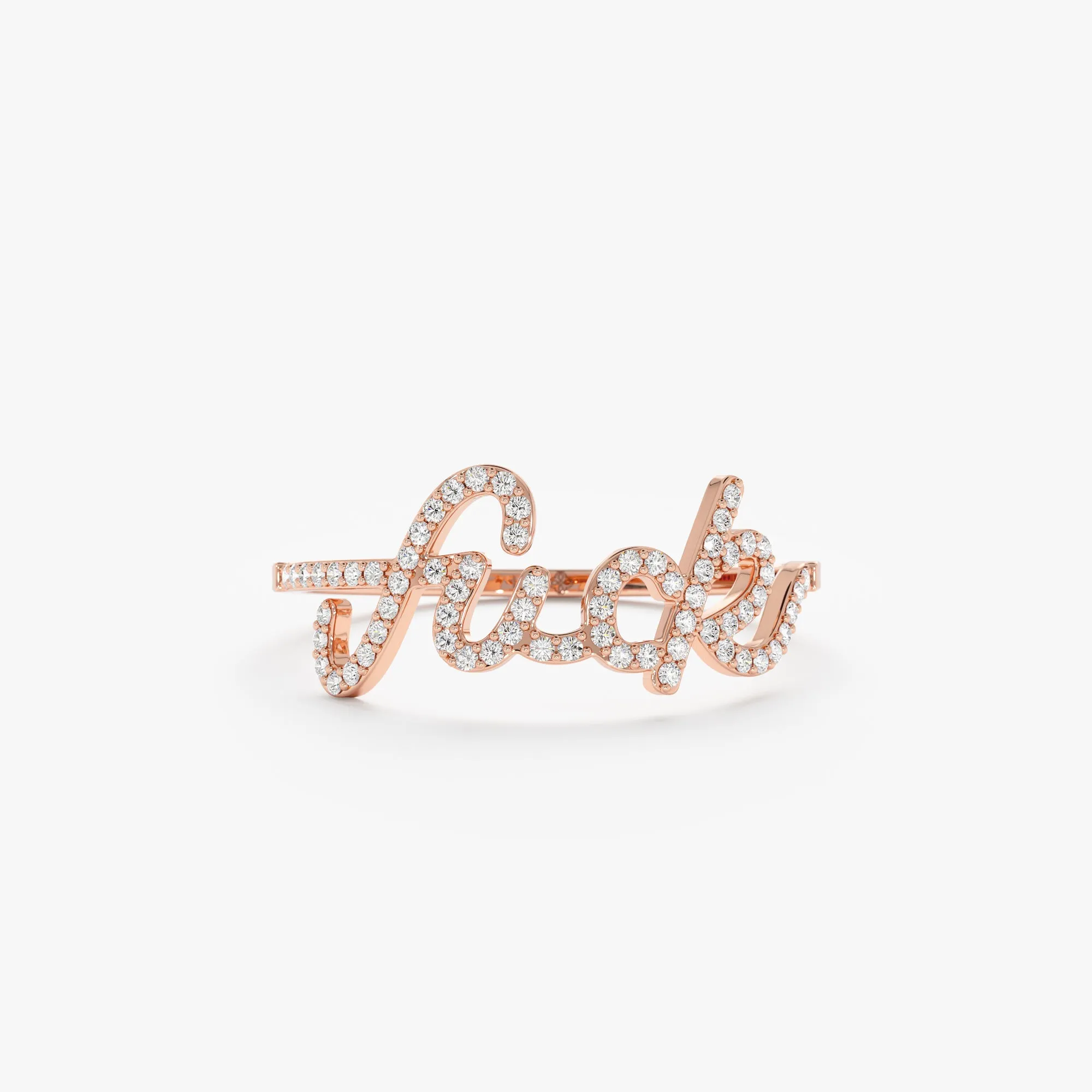 Cursive Diamond Fuck Ring, Kim