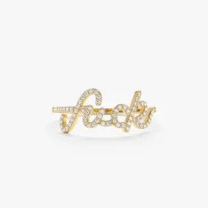Cursive Diamond Fuck Ring, Kim