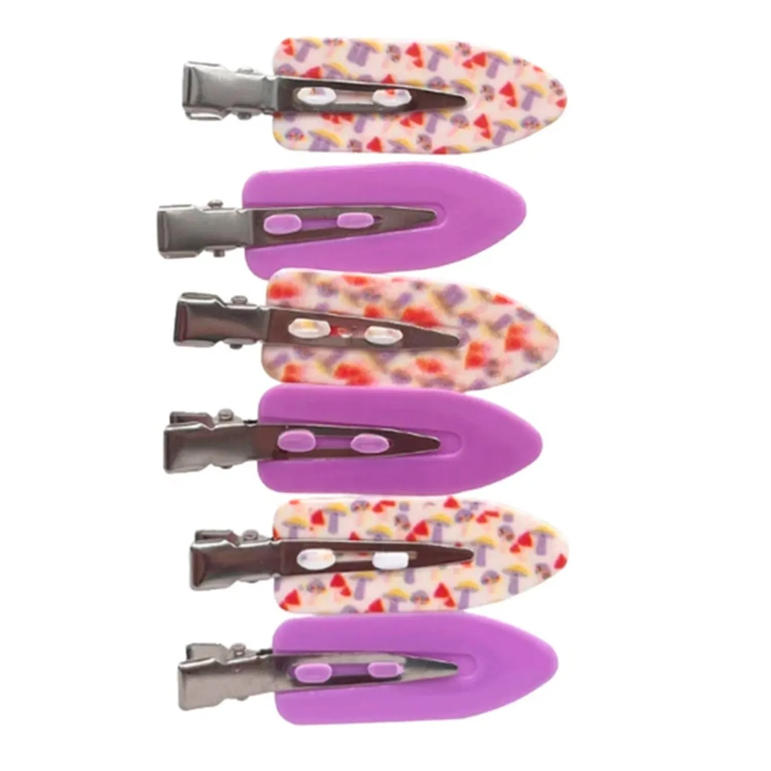 Daisy Happy Mushroom Dent Free Hair Clips 6pk