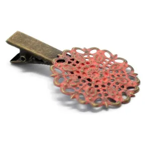 Darling Hair Clip - Metal Filigree Hair Clip - Cottage Core Fashion