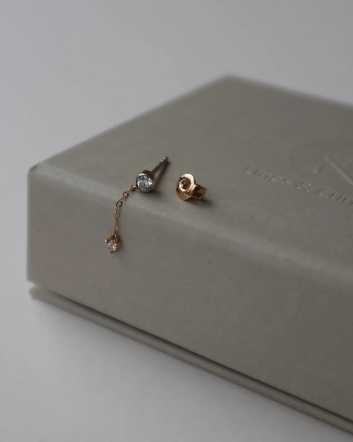 'Dawson' 18K Diamond Drop Earring