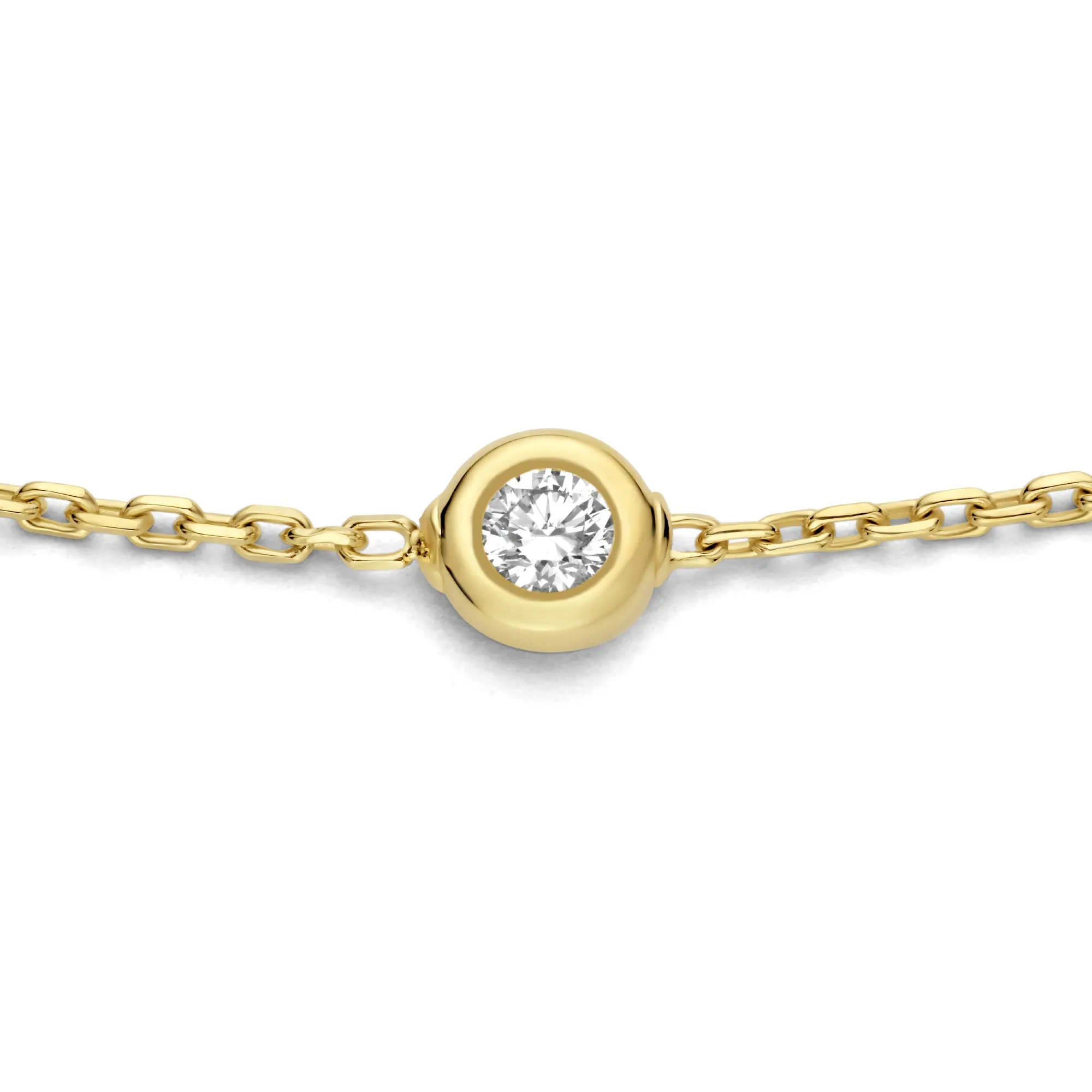 De la Paix Alfie 14 karat gold bracelet with diamond 0.12 carat