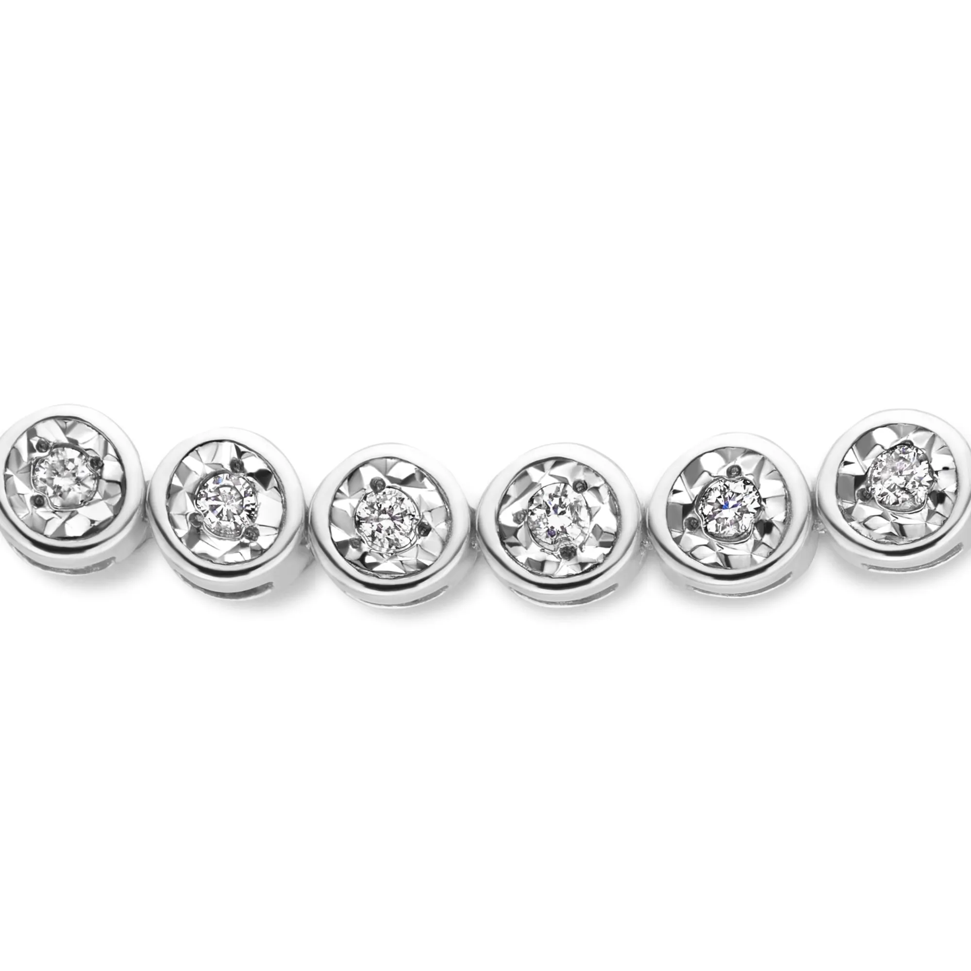 De la Paix Alfie 14 karat white gold bracelet with diamond 0.36 ct