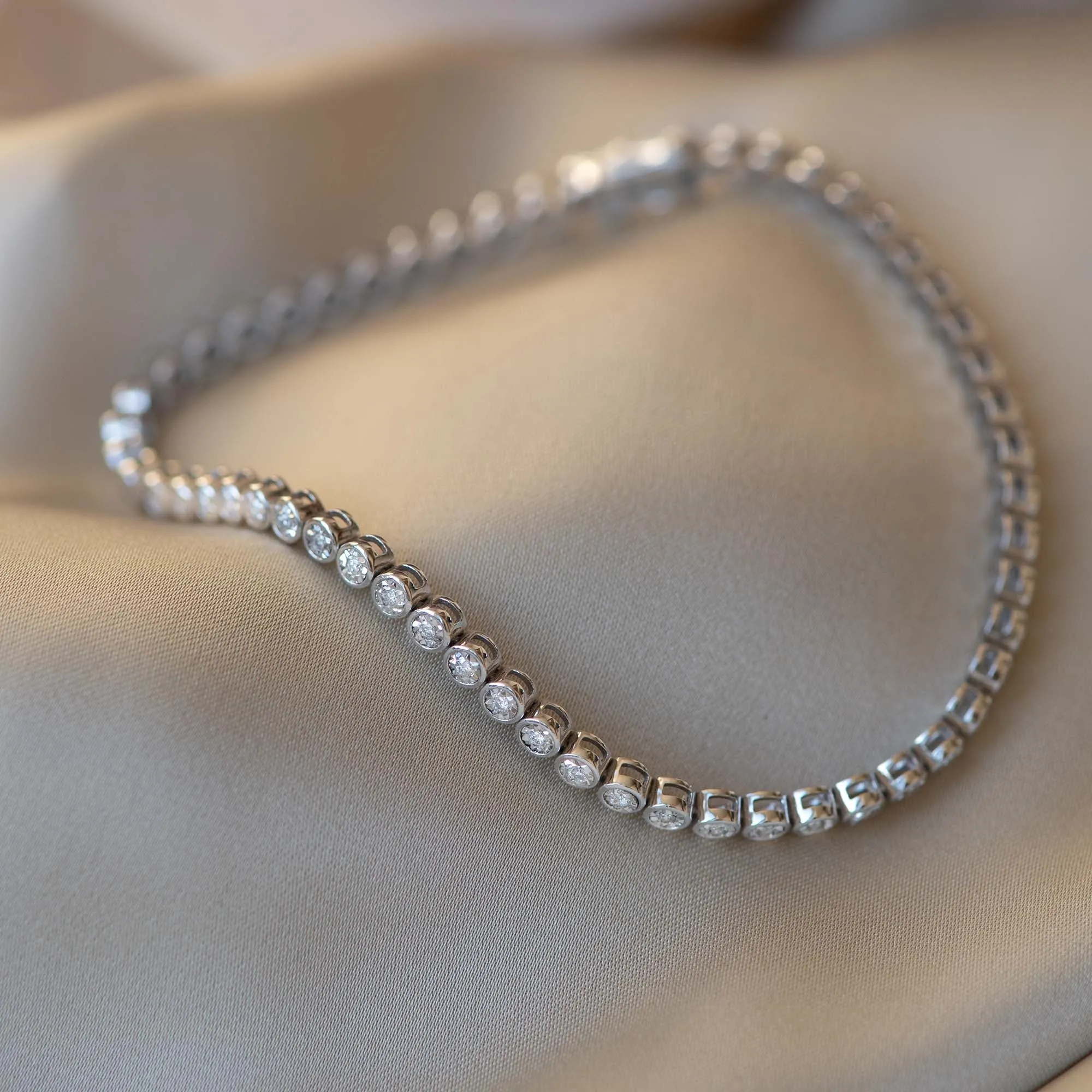 De la Paix Alfie 14 karat white gold bracelet with diamond 0.36 ct