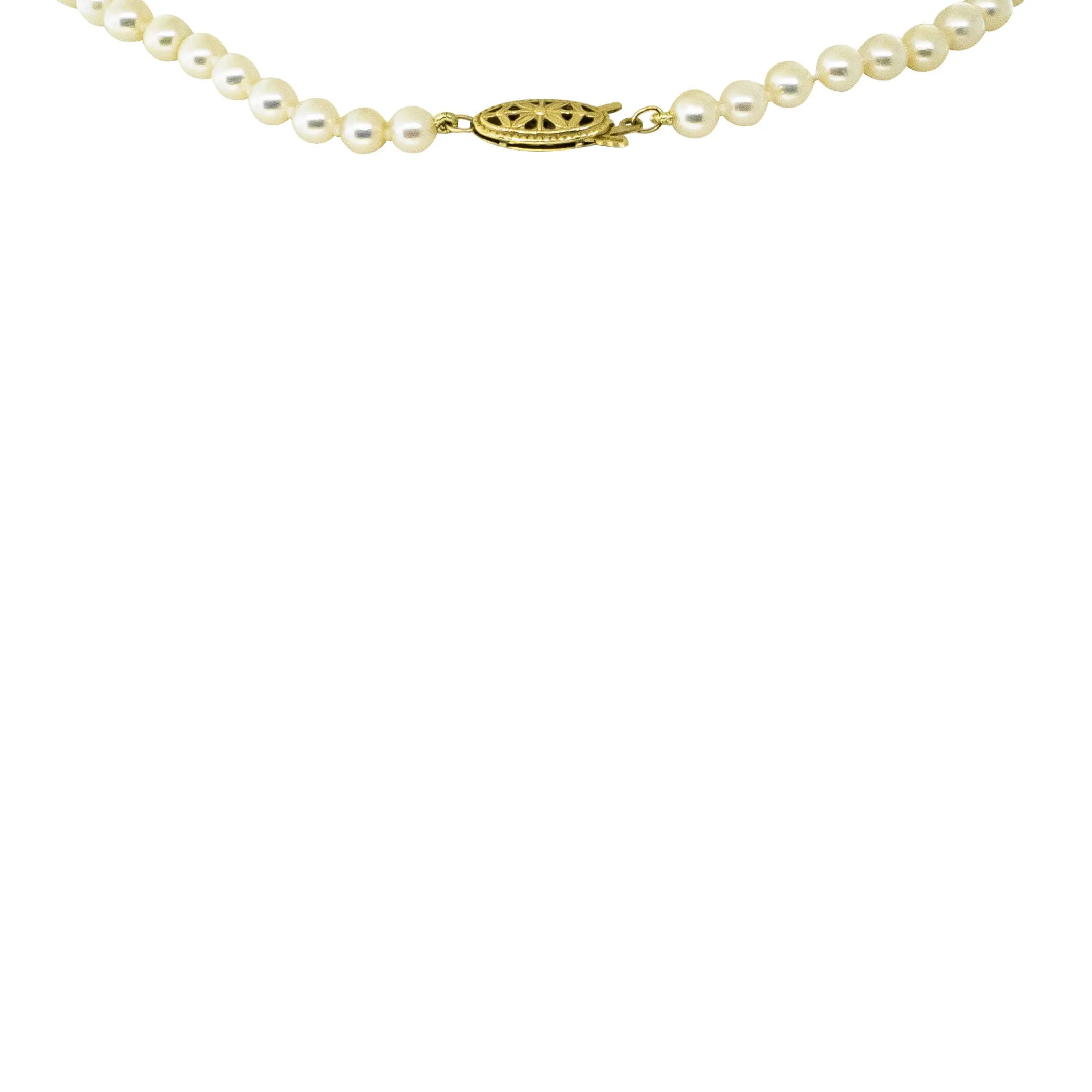 Deja Vu 14ct Yellow Gold Cultured Pearl Strand