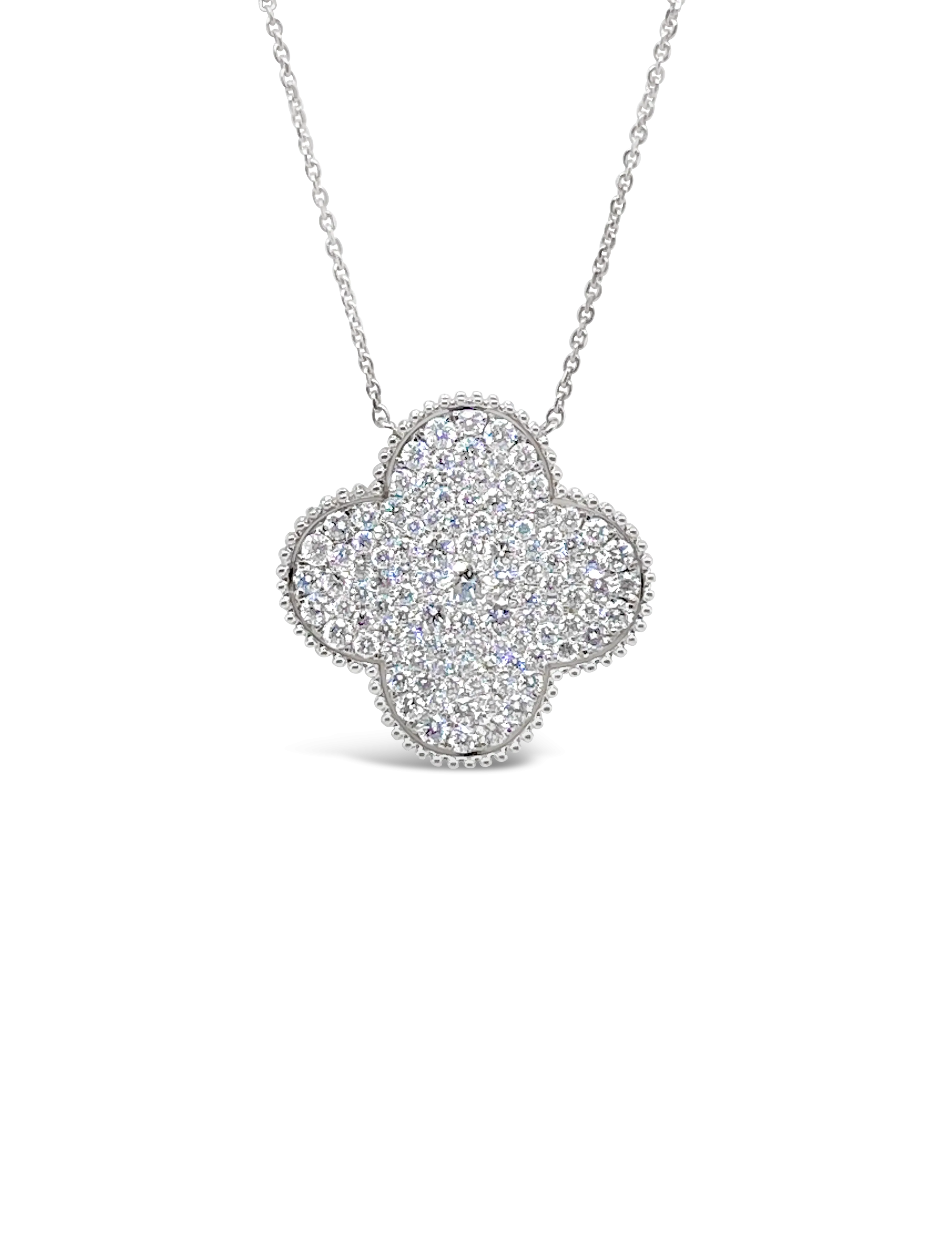 Diamond Clover Pendant