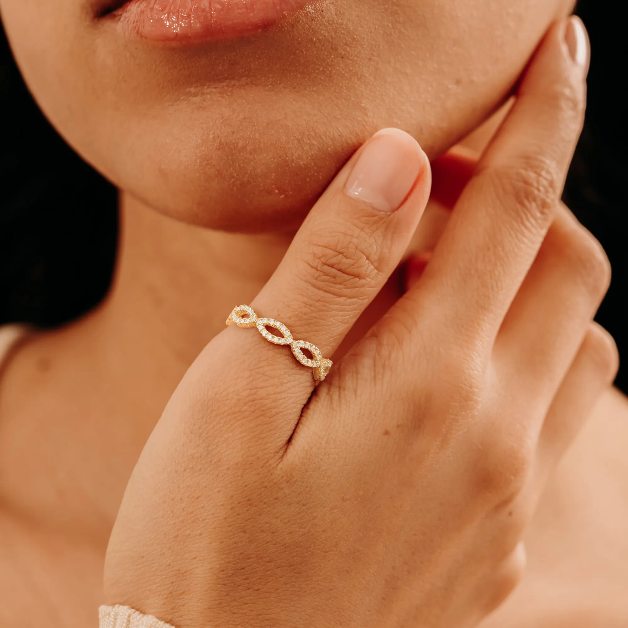 Diamond Infinity, Eternity Ring, Emma