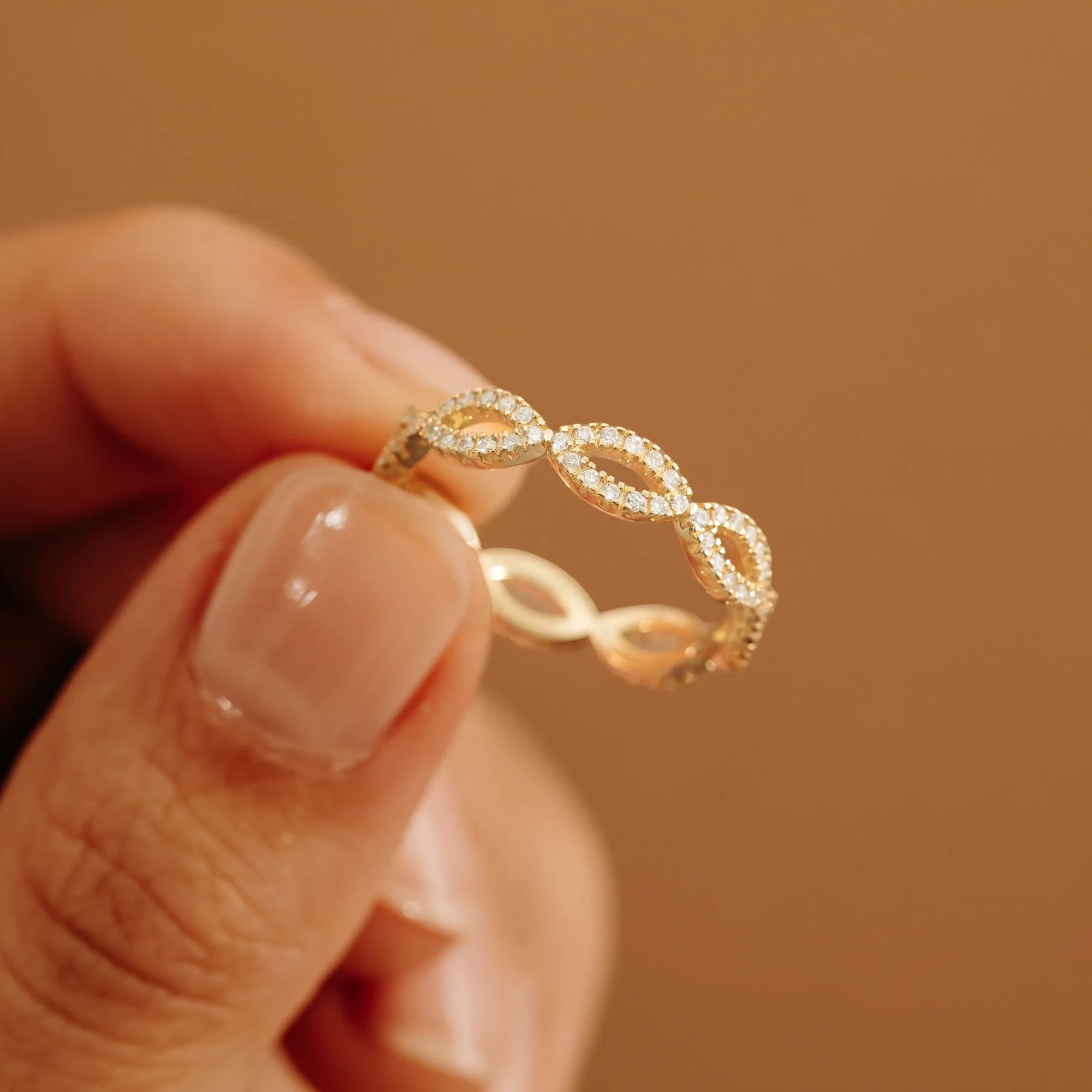 Diamond Infinity, Eternity Ring, Emma