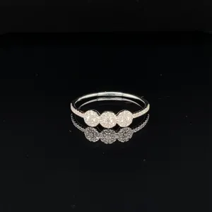 Diamond Triple Halo Dream Ring in 14k White Gold - #154 KAR59373A-004