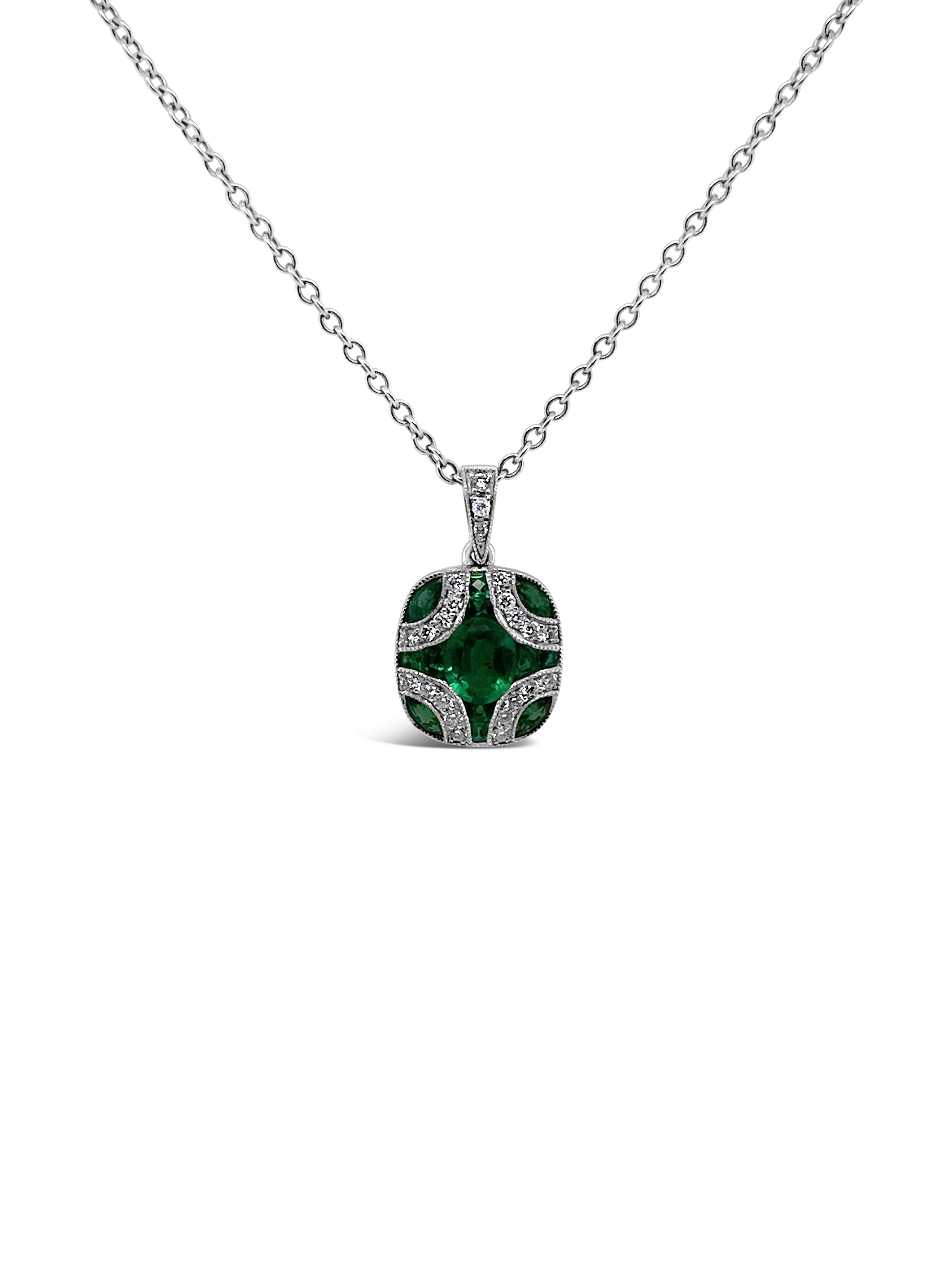 Emerald & Diamond Pendant
