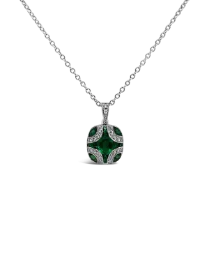 Emerald & Diamond Pendant