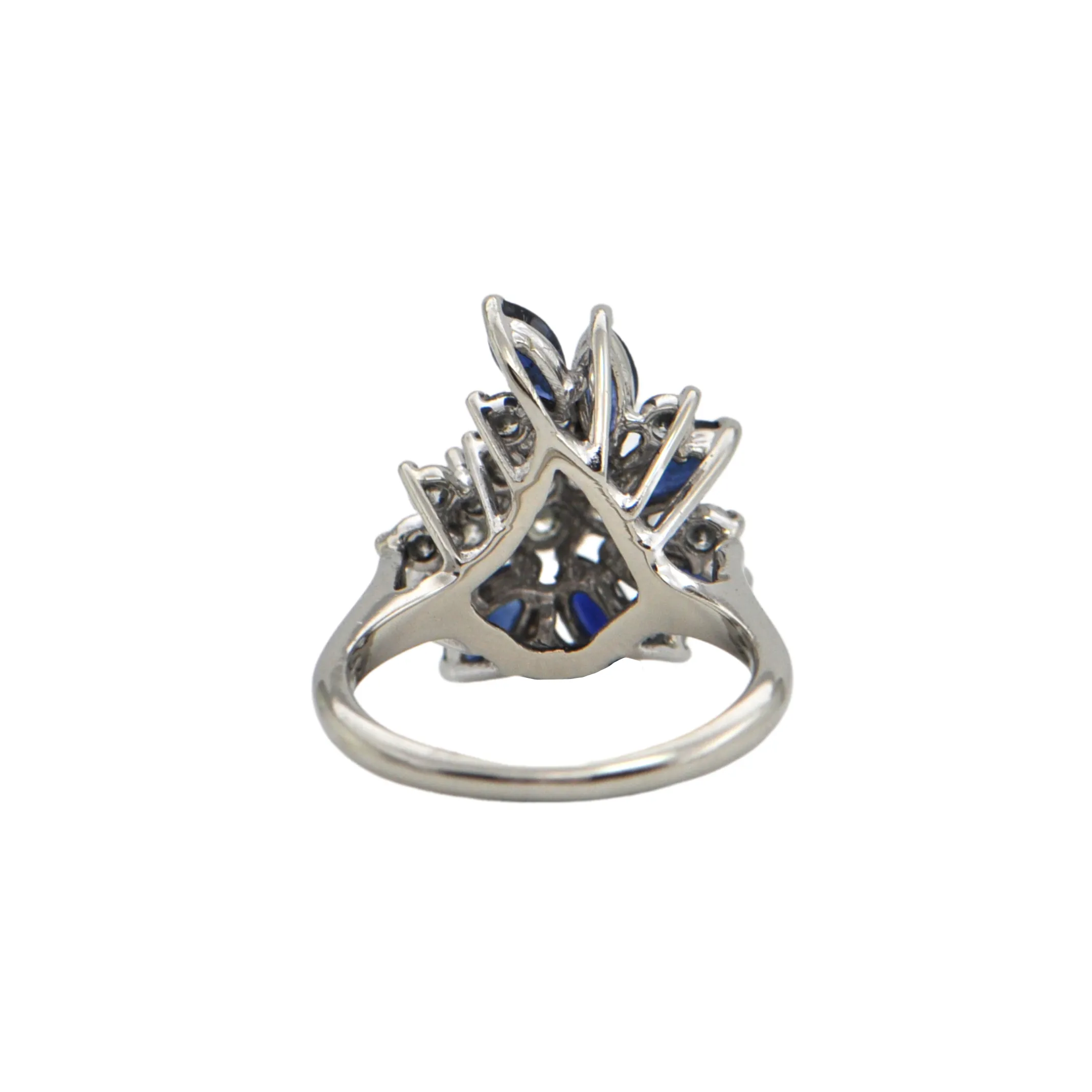 Estate Birks Sapphire and Diamond 14K Gold Ring
