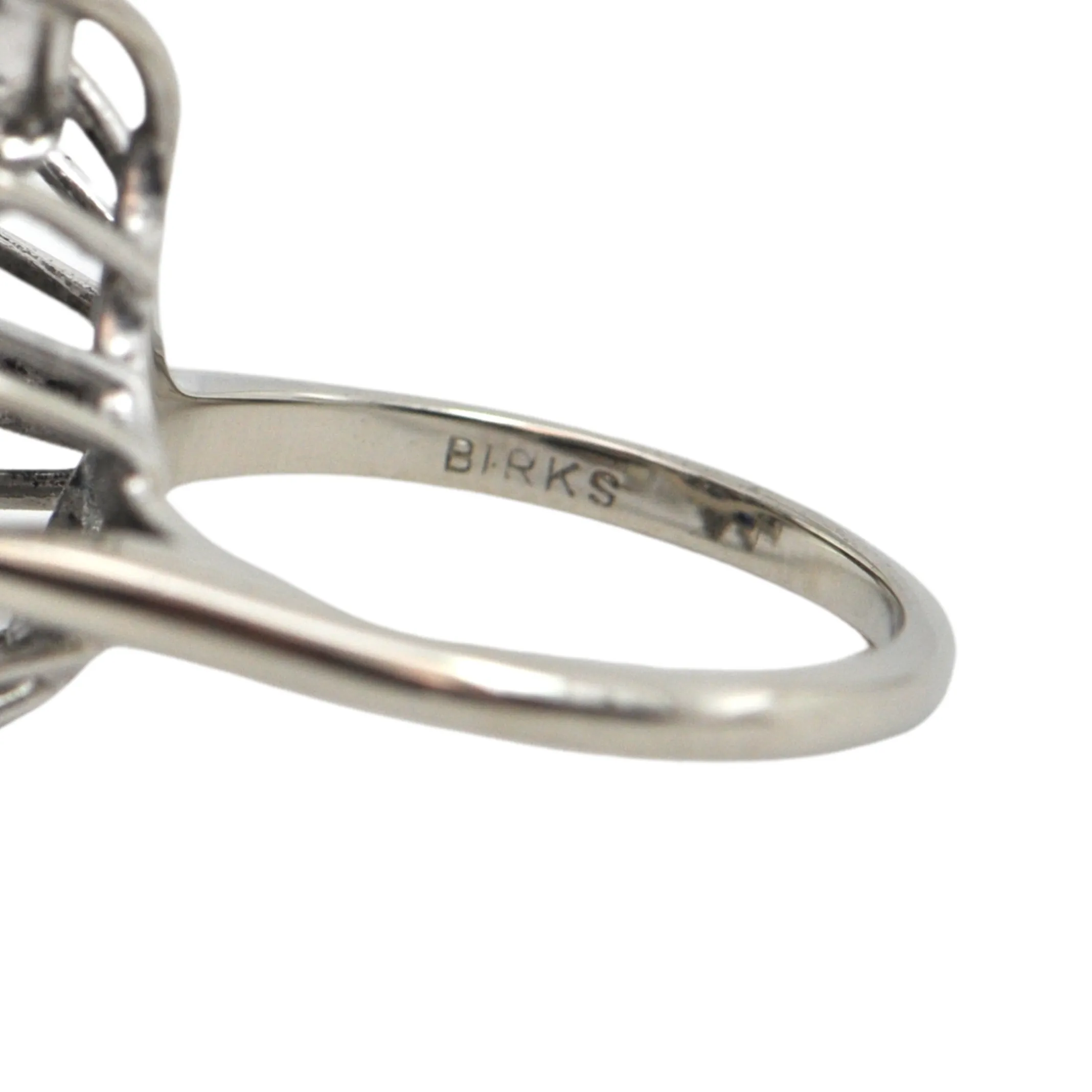 Estate Birks Sapphire and Diamond 14K Gold Ring