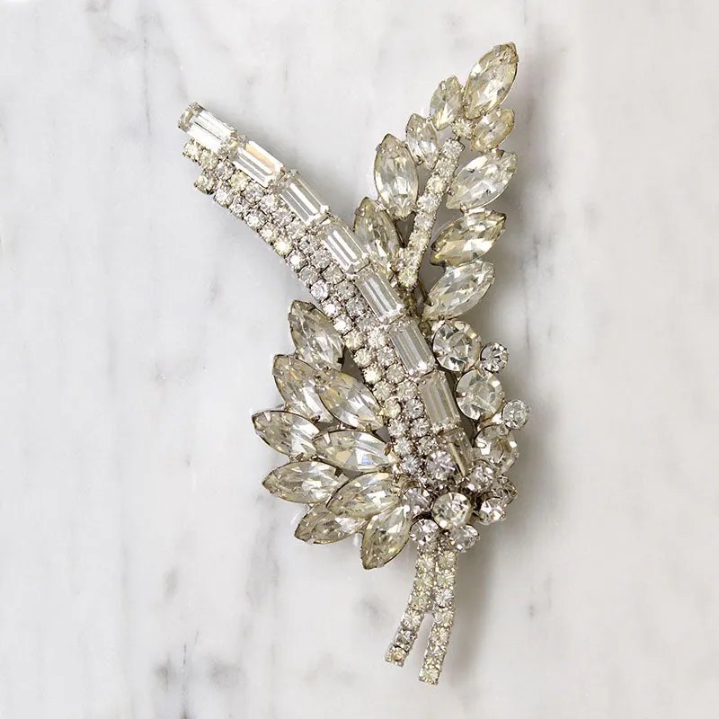 Exuberant Rhinestone Corsage Brooch by Juliana