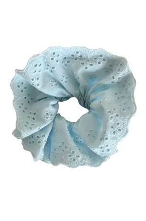 Four Layer Eyelet Ruffle Scrunchie