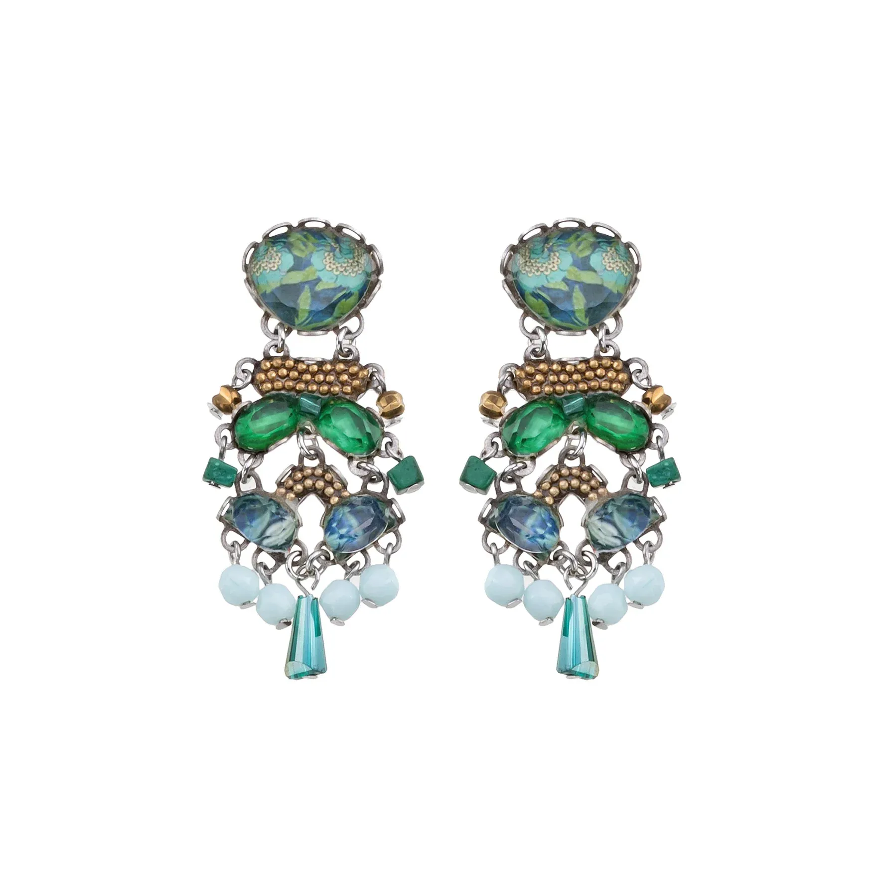 Glossy Earrings Meadow Set, Aspen