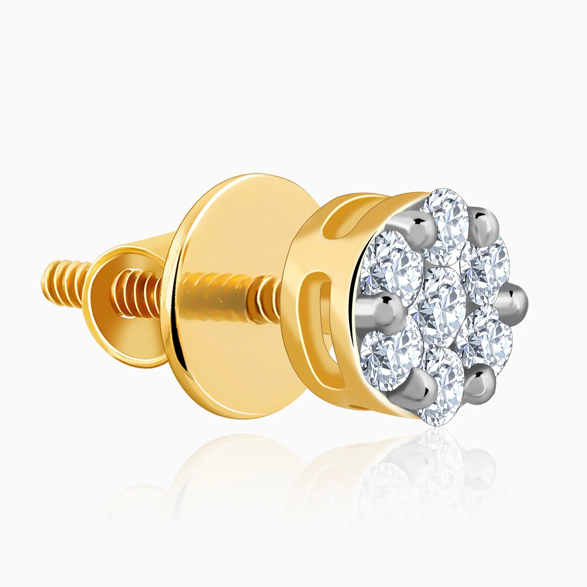 Gold Cute Spark diamonds Studs