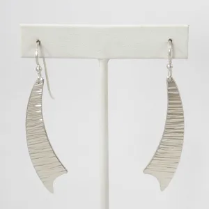 Hammered Silver Earrings