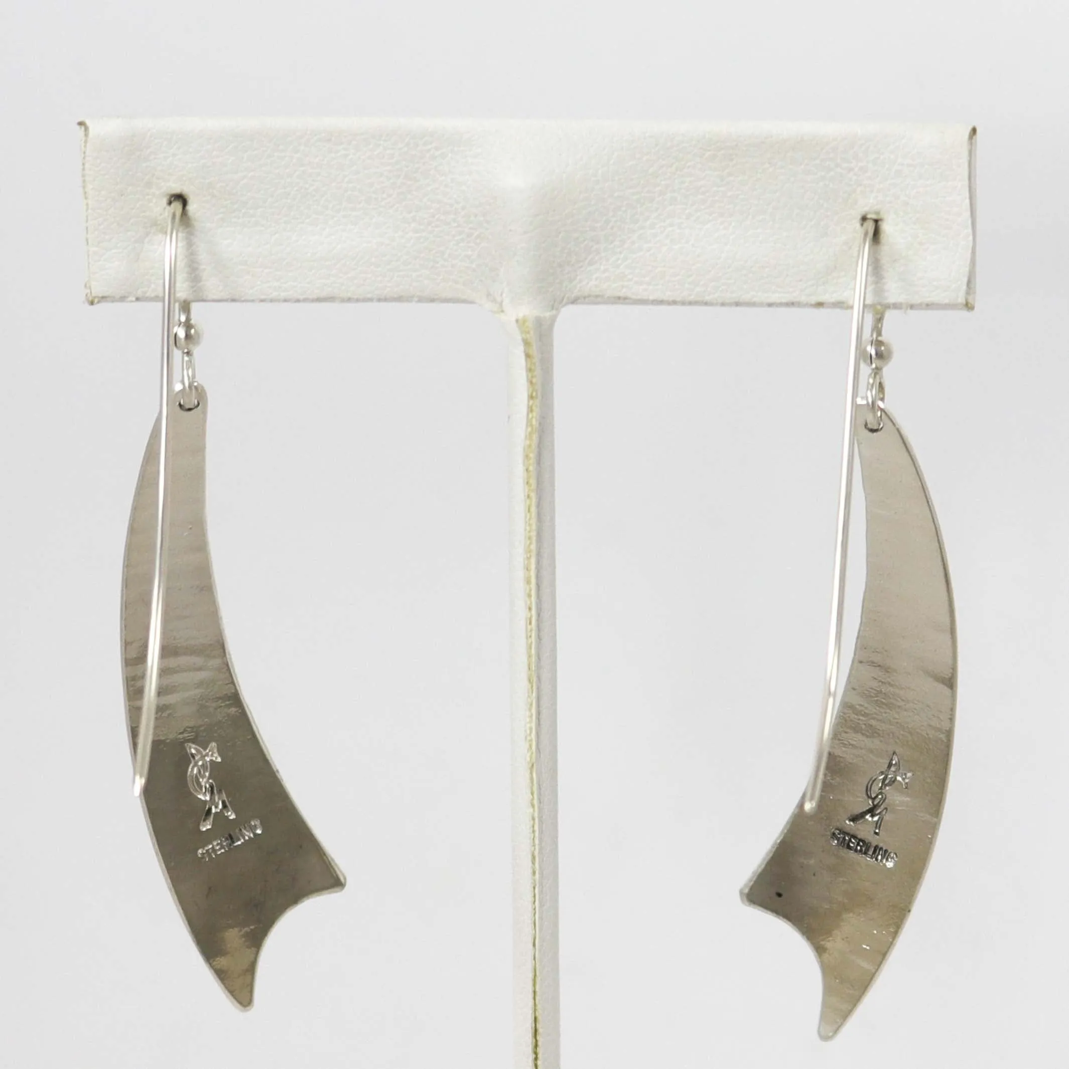 Hammered Silver Earrings