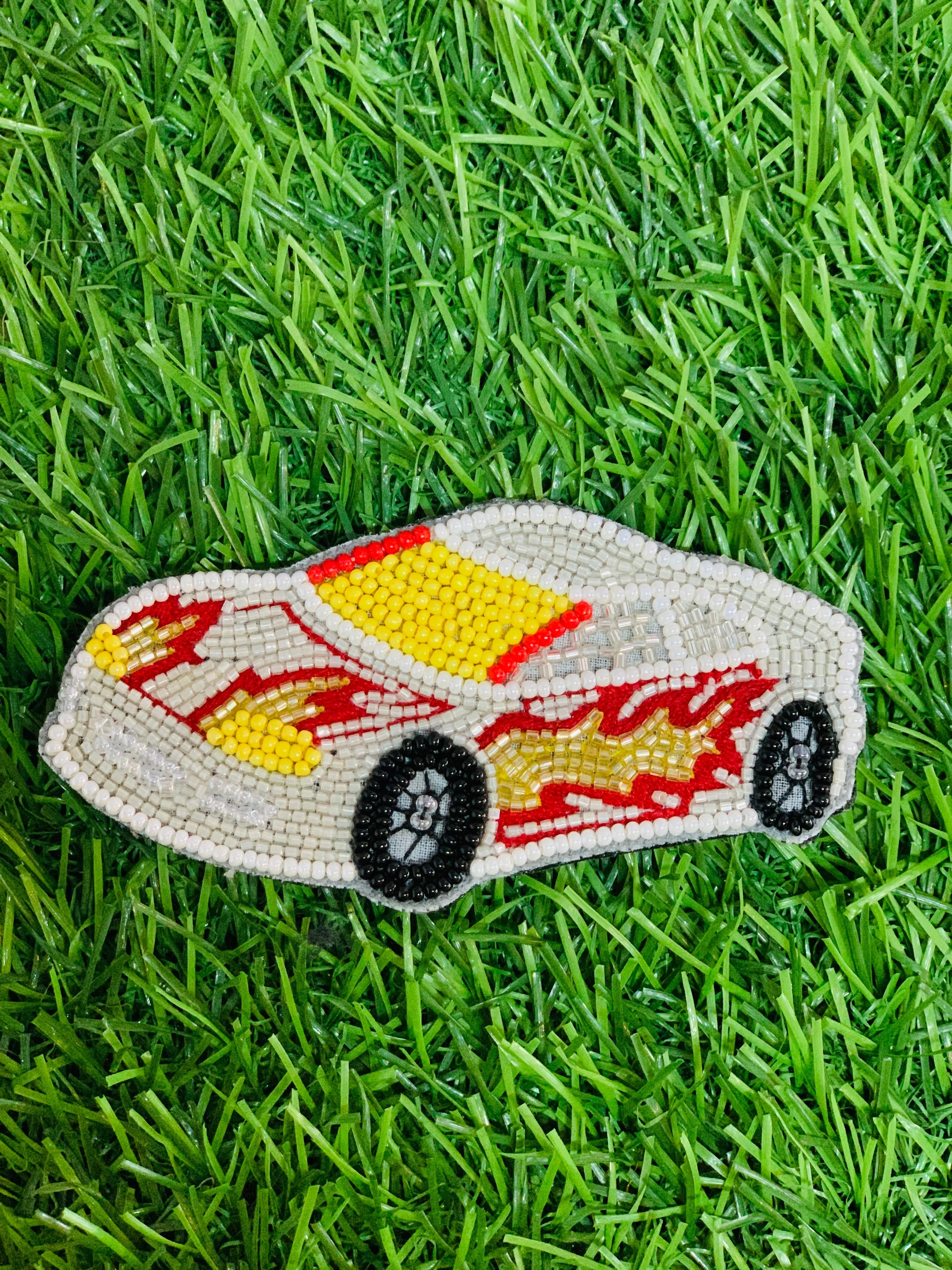 Hot Wheels Racing Car Brooch