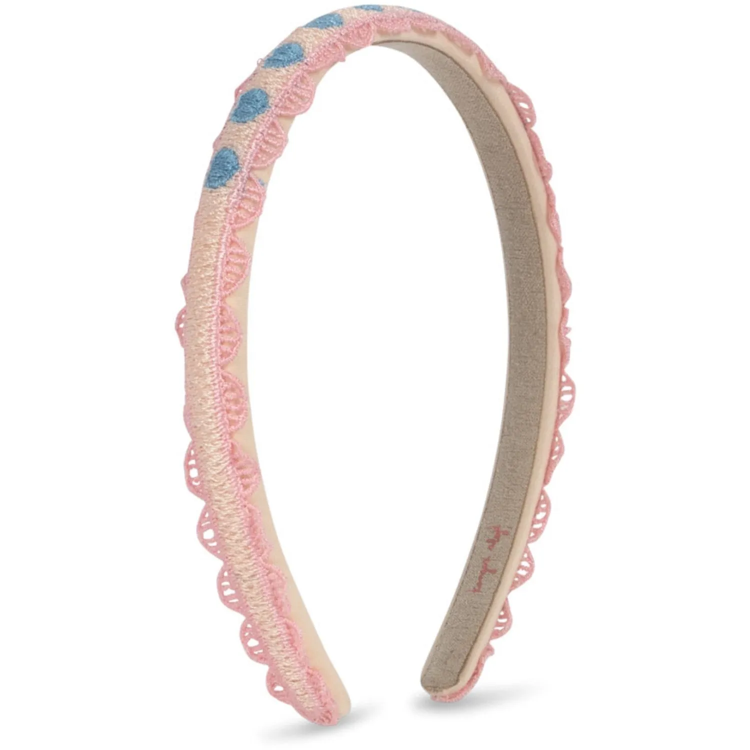 Konges Sl?jd Buttercream Heart Embroidery Hairbrace