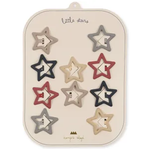 Konges Sljd Flame Scarlet 10-Pack Hair Clip Star