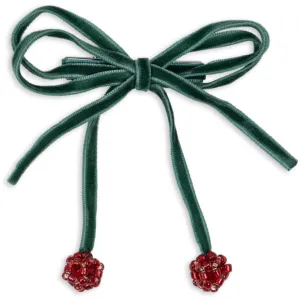Konges Sl?jd Smoke Pine 2 Pack Cherry Bow Hair Clips