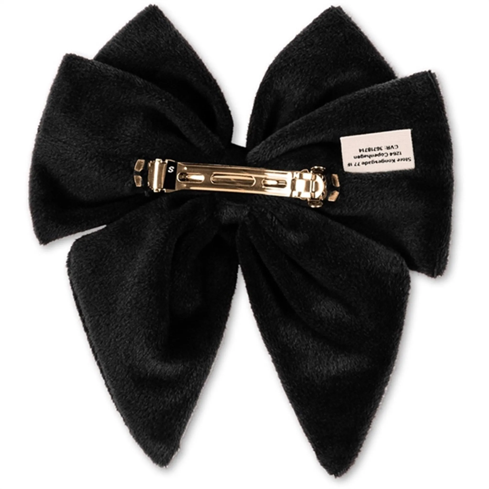 Konges Sljd Velvet Bowtie Hair Clip Black