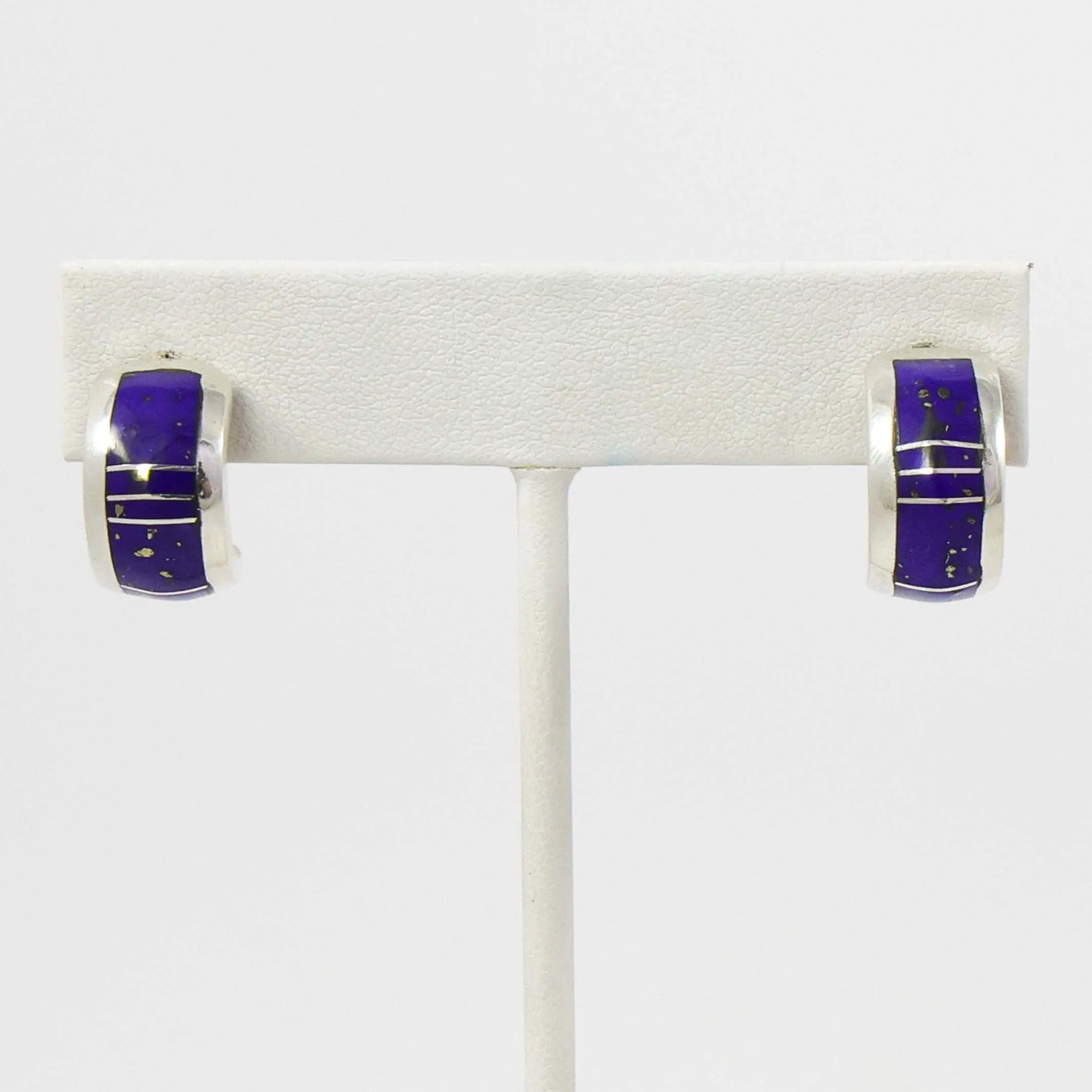 Lapis Hoop Earrings