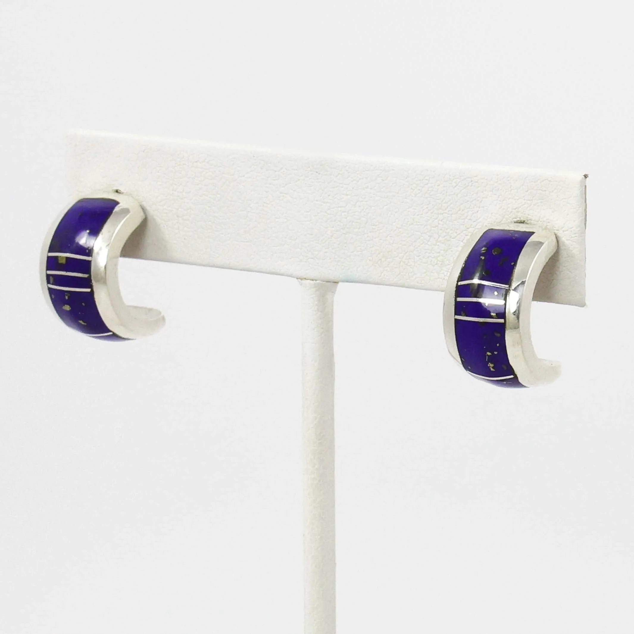 Lapis Hoop Earrings