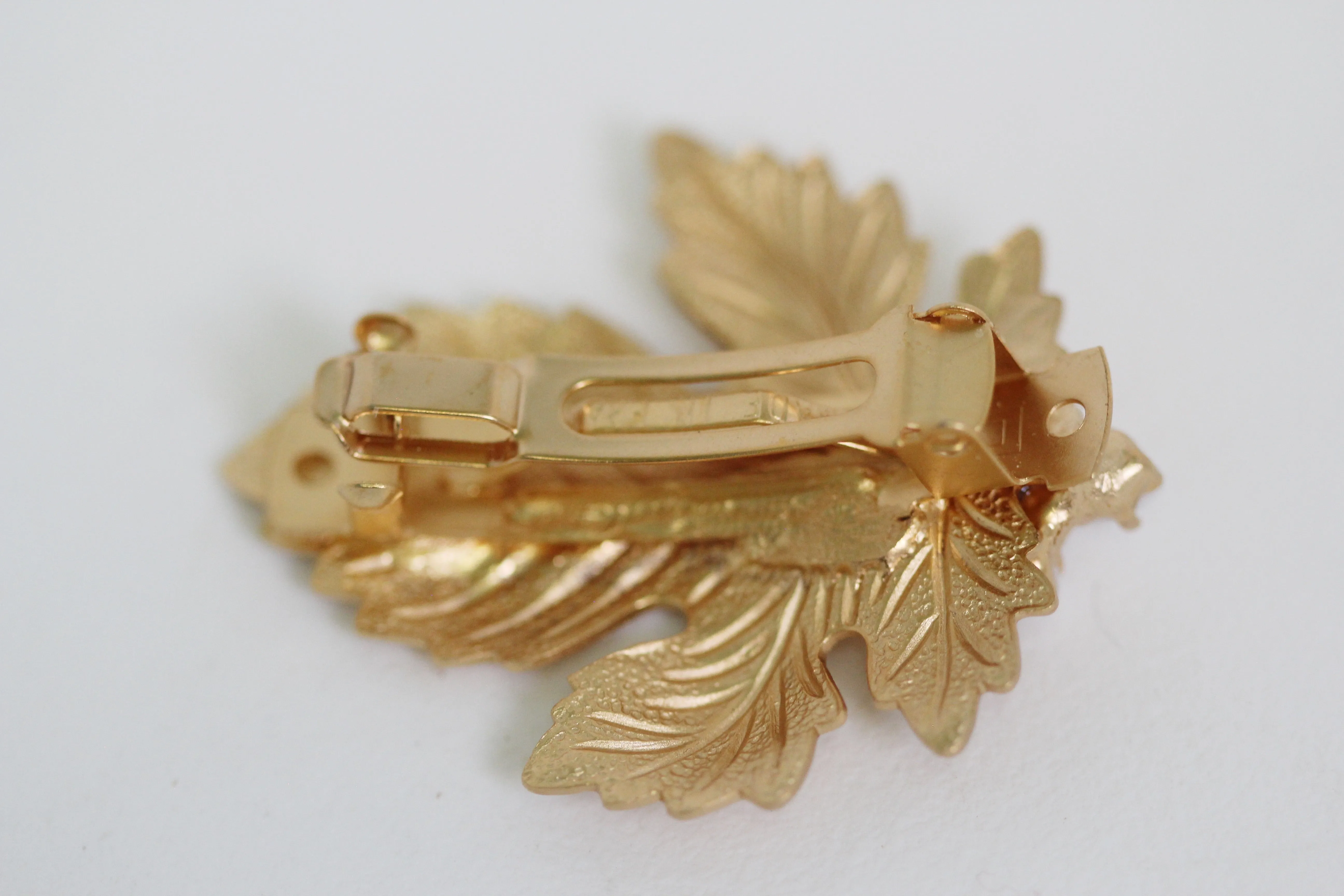 Made to Order * Fig Leaf Pearls Barrette