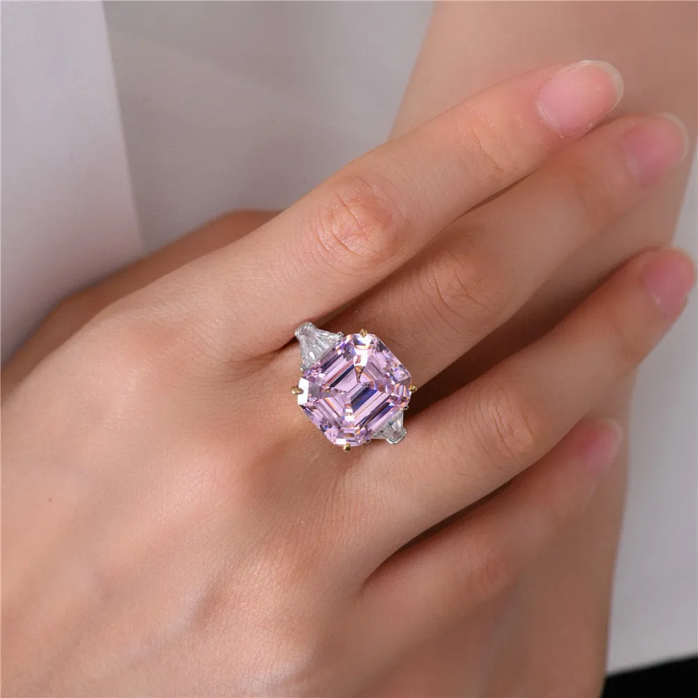 Malibu 10 Carat Argyle Pink Crystalline Ring