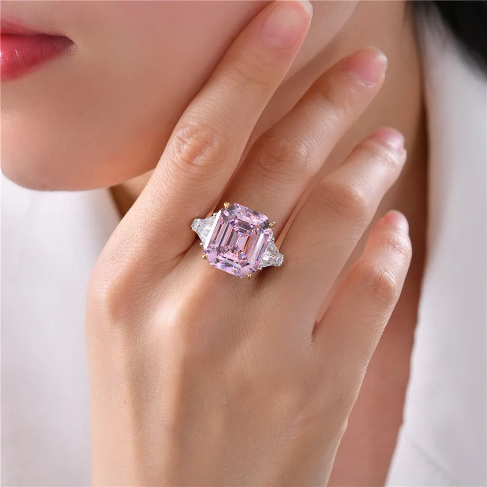 Malibu 10 Carat Argyle Pink Crystalline Ring