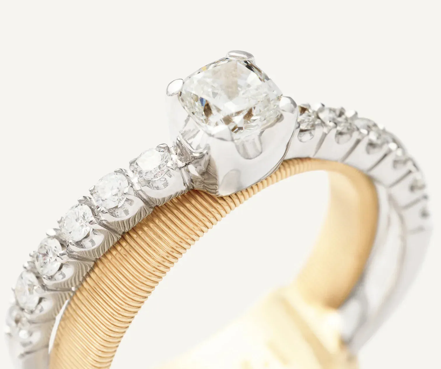 Marco Bicego Masai 18ct Yellow Gold Double-Band Coil 0.82ct Diamond Ring