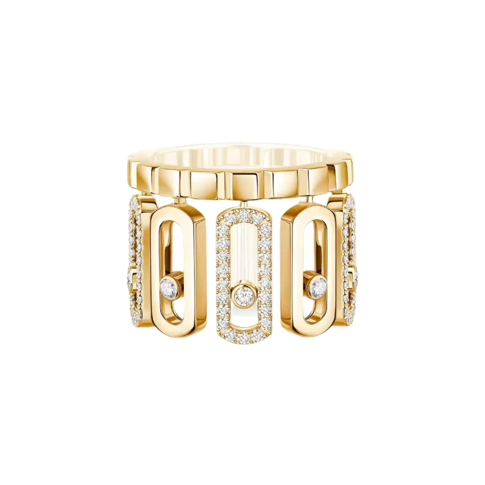 Messika Move Iconica 18ct Yellow Gold 0.60ct Diamond Ring