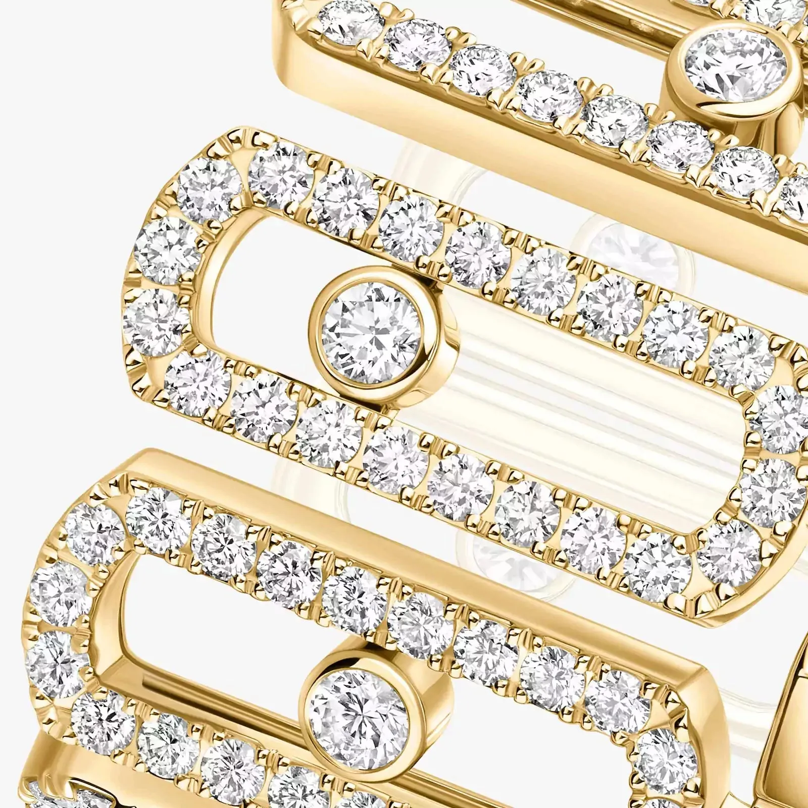 Messika Move Iconica Pav 18ct Yellow Gold 1.40ct Diamond Ring