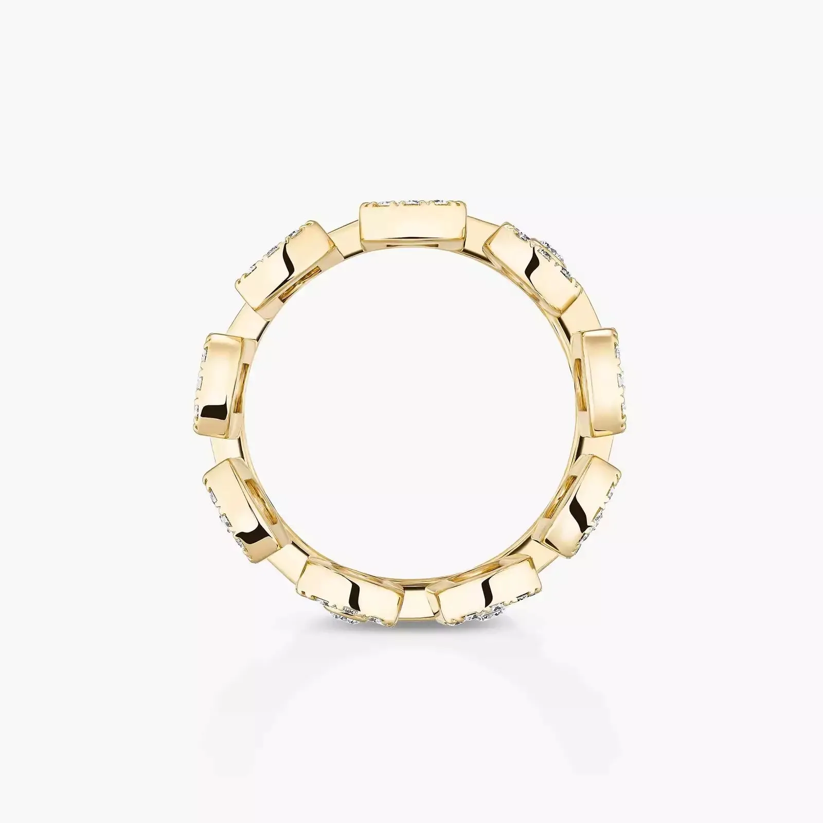 Messika Move Iconica Pav 18ct Yellow Gold 1.40ct Diamond Ring