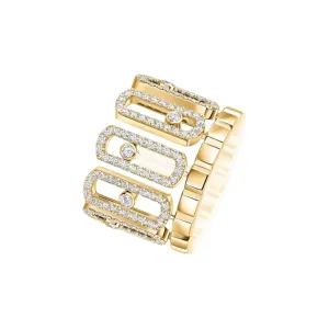 Messika Move Iconica Pav 18ct Yellow Gold 1.40ct Diamond Ring